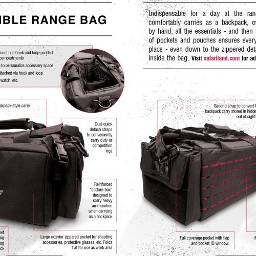 4560 CONVERTIBLE RANGE BAG USER GUIDE BLACK 2