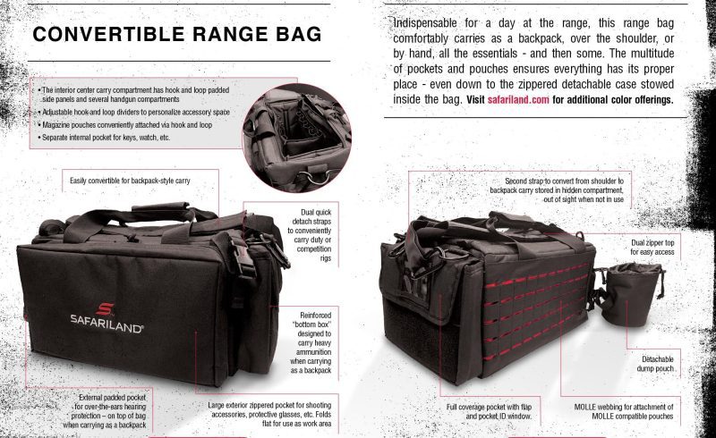 4560 CONVERTIBLE RANGE BAG USER GUIDE BLACK 2