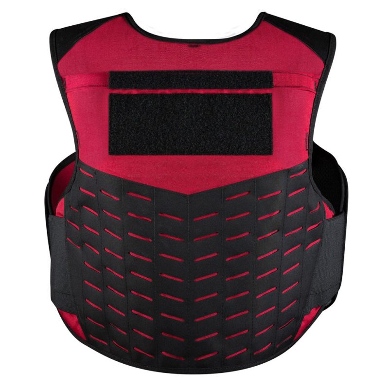 SBA V1 Firearms Instructor Webless Back Red