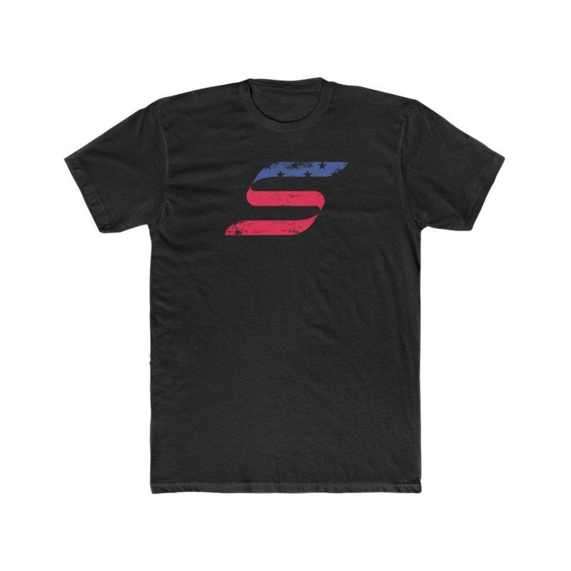 mens 1776 tee color solid black