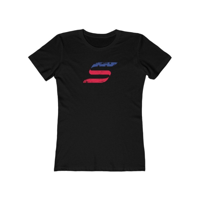 womens 1776 tee color solid black